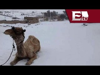 Nevadas sorprenden a Medio Oriente / Excélsior Informa con Mariana H