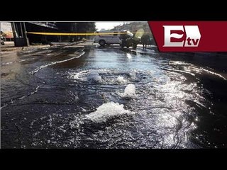 Download Video: Contienen fuga de agua en Eje 6 Sur, Ciudad de México / Jazmín Jalil