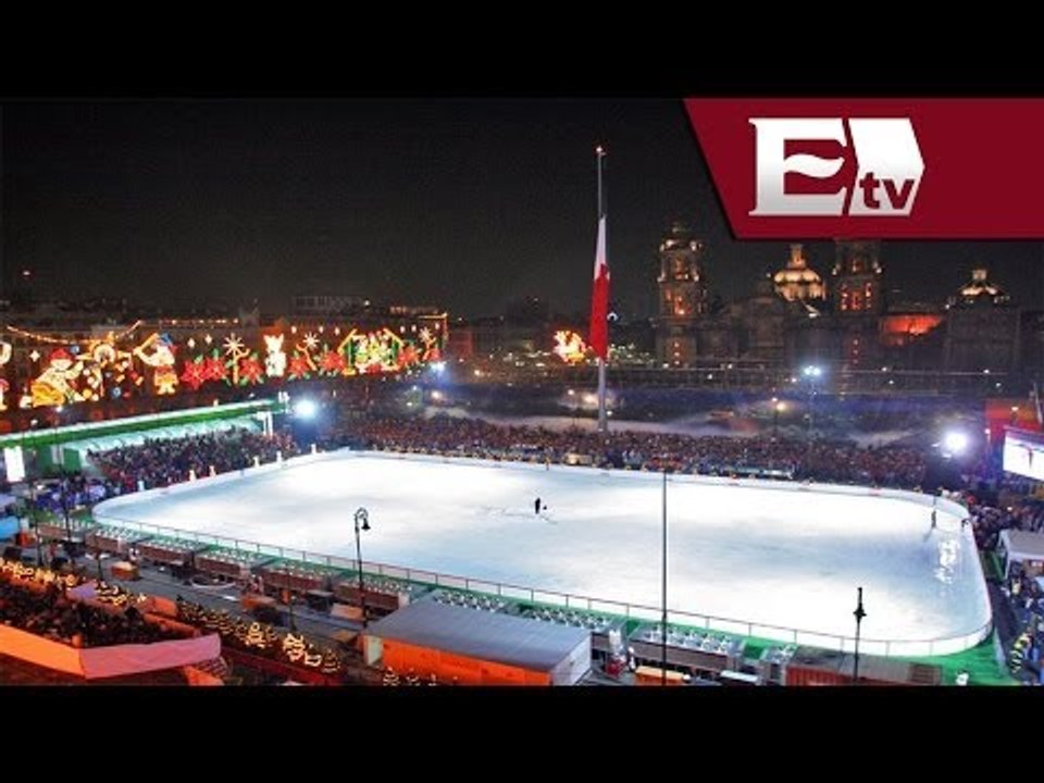 Pistas de hielo en el Zócalo, 1er día de funcionamiento / Jazmín Jalil