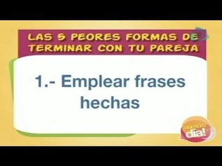 ¿Cómo terminar con tu pareja?