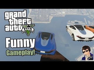 GTA 5 Online Funny Gameplay - Let's Play - (HUGE SKY RAMP!!!) - [60 FPS]