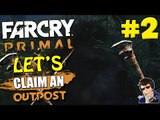 Far Cry Primal - Let's Claim an Outpost #2 - (Using the CLUB while RIDING a BROWN BEAR!!!)