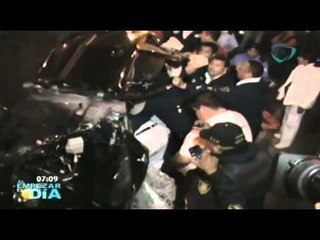 Accidente en viaducto Miguel Alemán