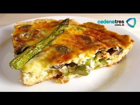 Receta de chiche de espárragos. Recetas de comidas fáciles y rápidas