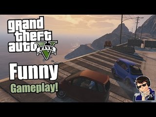 GTA 5 Online Funny Gameplay - Let's Play - (BRIDGE DERBY!!!) - [60 FPS]