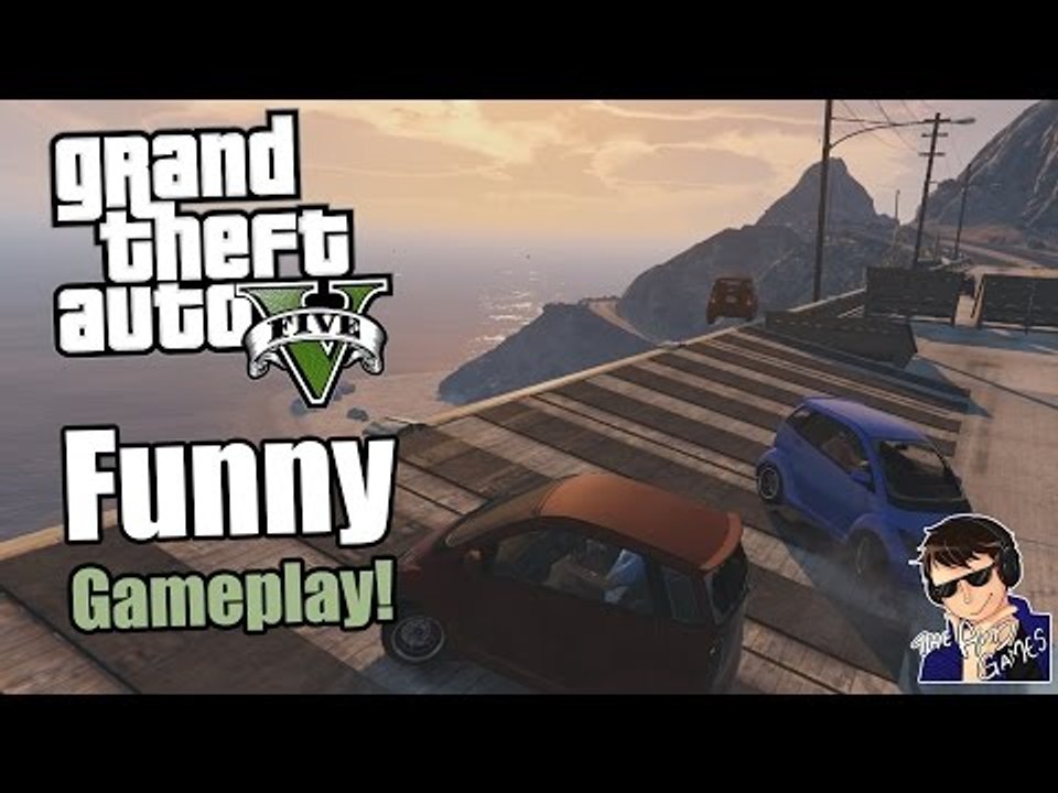 GTA 5 Online Funny Gameplay - Let's Play - (BRIDGE DERBY!!!) - [60 FPS]