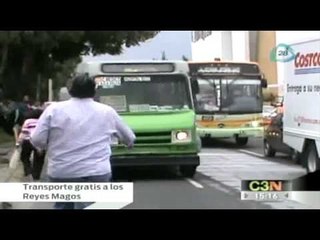 Ofrecerá GDF transporte gratuito para los Reyes Magos