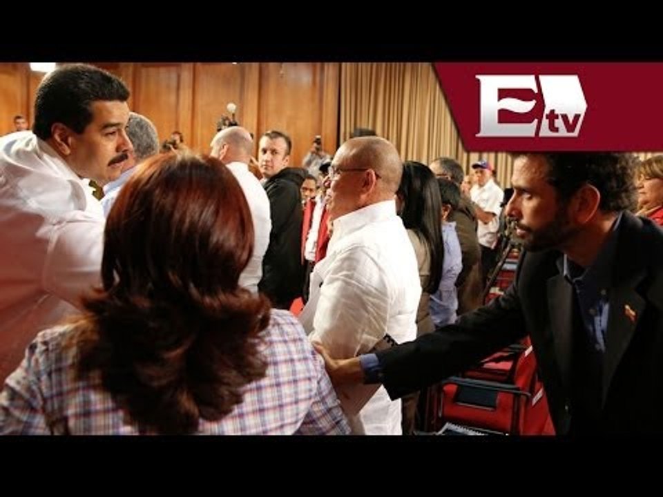 Maduro y Capriles se dan la mano / Global