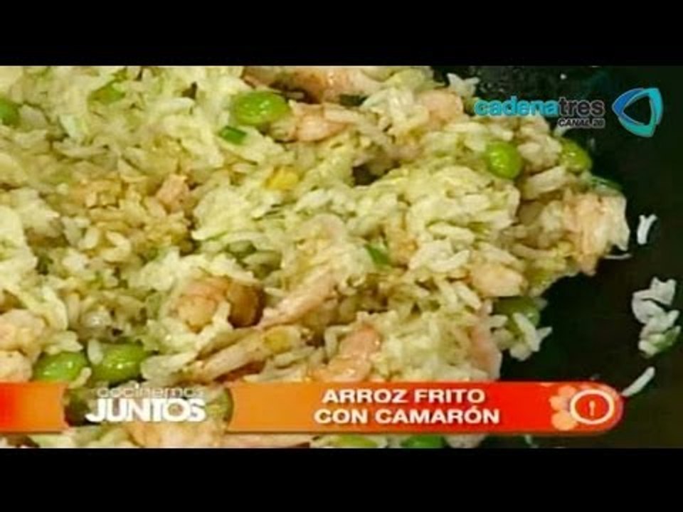 Receta de arroz frito con camarón. Recetas de c...