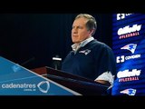 Belichick y Brady se deslindan de la polémica de balones desinflados