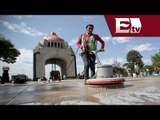 Limpieza en el Monumento a la Revolución tras desalojo de la CNTE/ Titulares