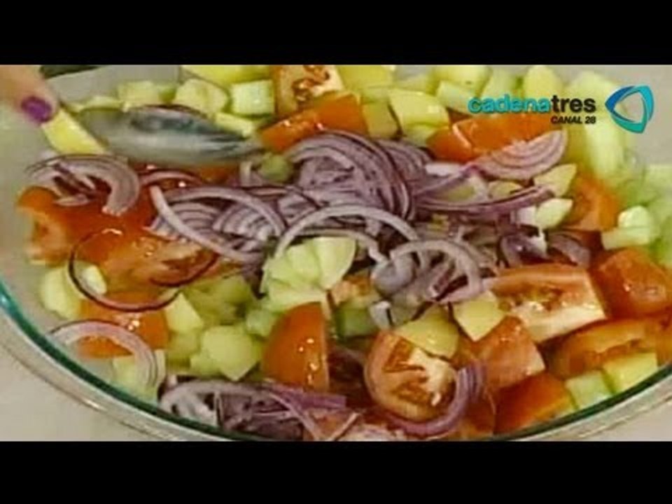 Receta de ensalada de papas, aceitunas y alcapa...