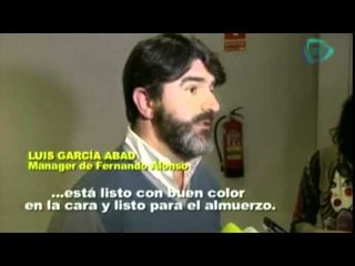 Fernando Alonso se recupera tras accidente automovilístico