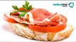 Receta de pan tomate con jamón serrano. Receta de bocadillos / Receta comida española