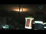 Incendio consumió una bodega de cartón en Valle de Chalco