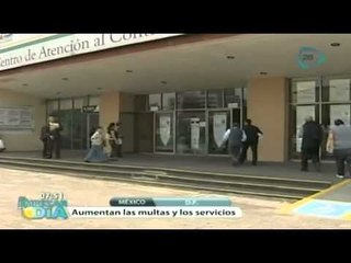 Aumentan multas y los servicios