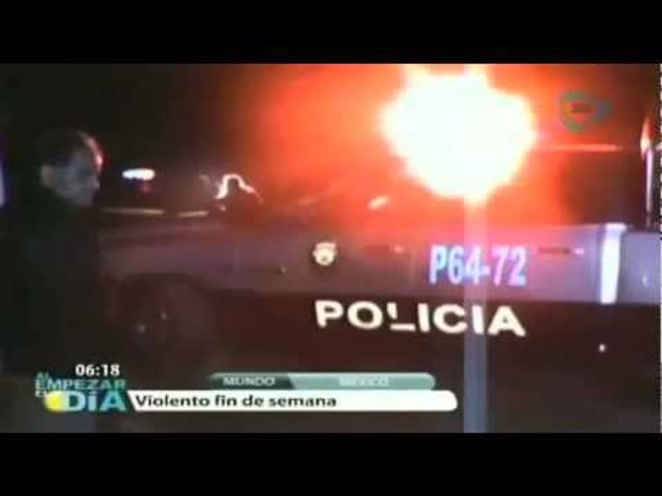 Violento fin de semana