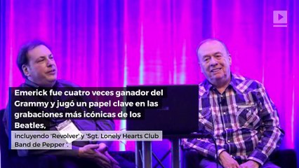Geoff Emerick, ingeniero de sonido de los Beatles, muere a los 72 años
