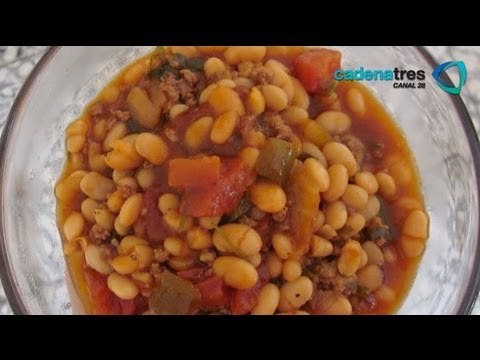 Chili bean con Receta de como preparar chili bean con pollo. Receta comida mexicana / Receta pollo