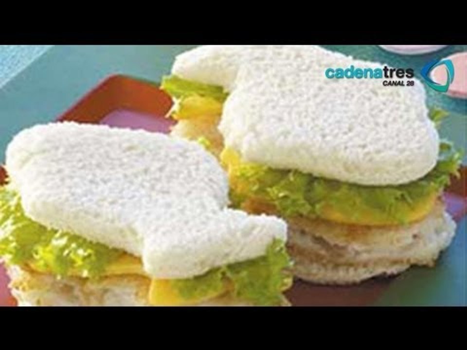 Receta de sandwich de figuras. Receta bocadillos / Día del niño / Día del niño con Many Muñoz