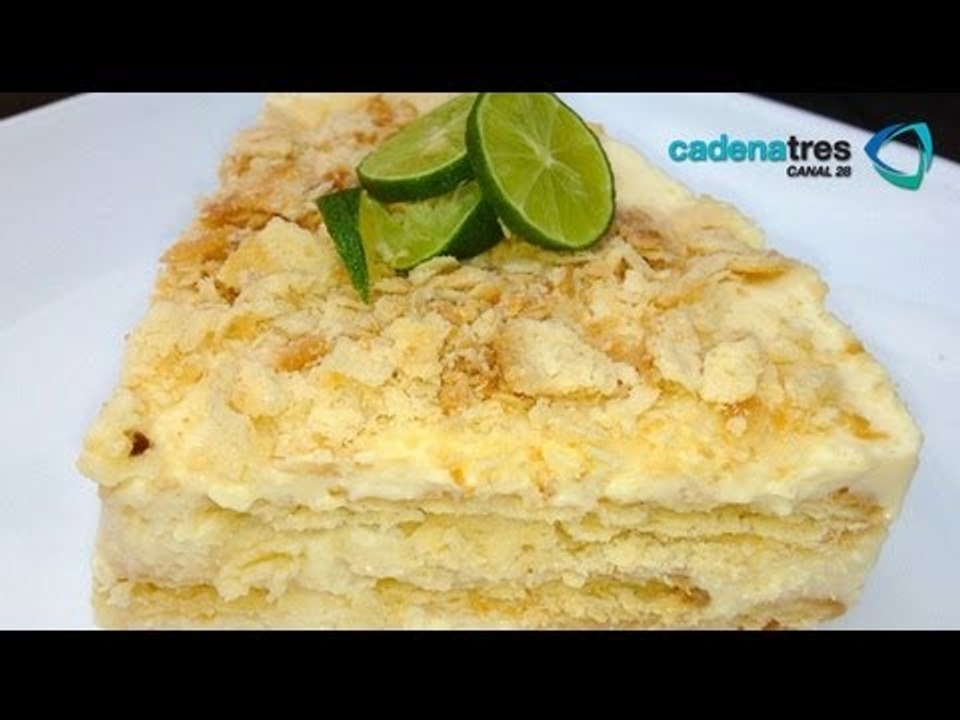 Receta de pay helado de limón. Receta postres fríos / Día del niño / Día del niño con Many Muñoz