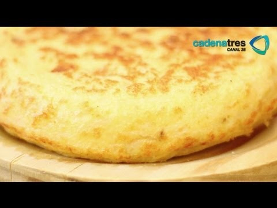 Receta de tortilla española con alioli. Receta...