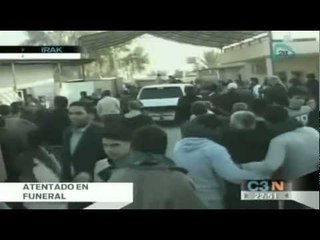 Atacante suicida explota en funeral de Irak