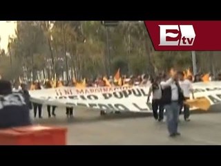 Marcha en contra de la Reforma Energética llega al Zócalo / Andrea Newman