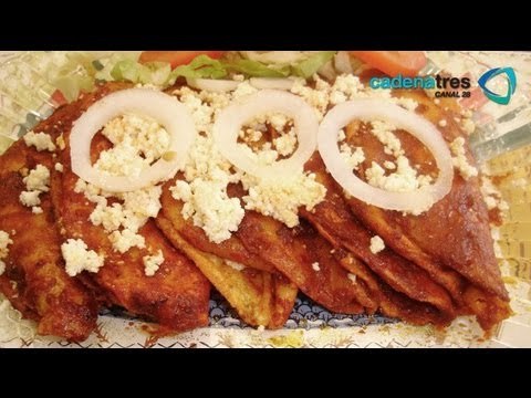 Receta dem enchiladas con verdura y carne de cerdo. Receta de enchiladas / Receta de puerco