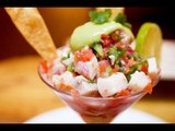 Ceviche de pescado con Piña