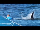 El surfista australiano Mick Fanning sobrevive a ataque de tiburón