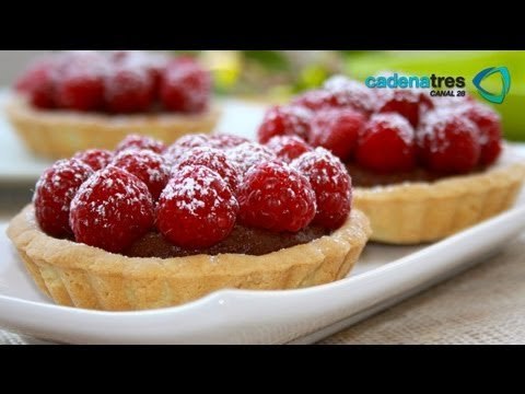 Receta para preparar tartaleta de frambuesa. Receta de tartaleta / Tartaleta de frambuesa / Postres