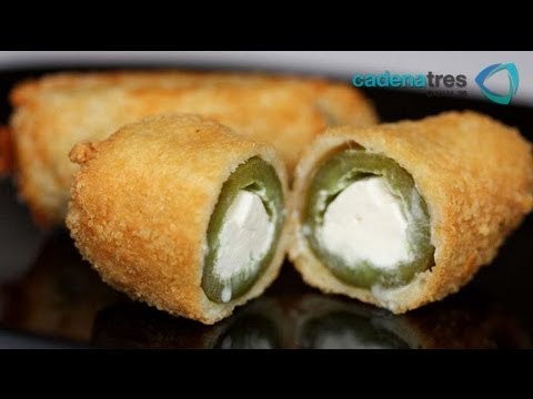 Receta para preparar fritura de jalapeños. Receta de jalapeños / Receta comida capeada