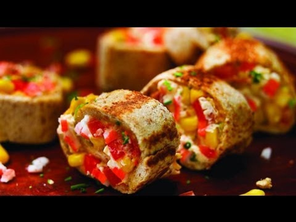 Rollitos de fresas con crema / receta de rollos / recetas saludables / recetas sanas
