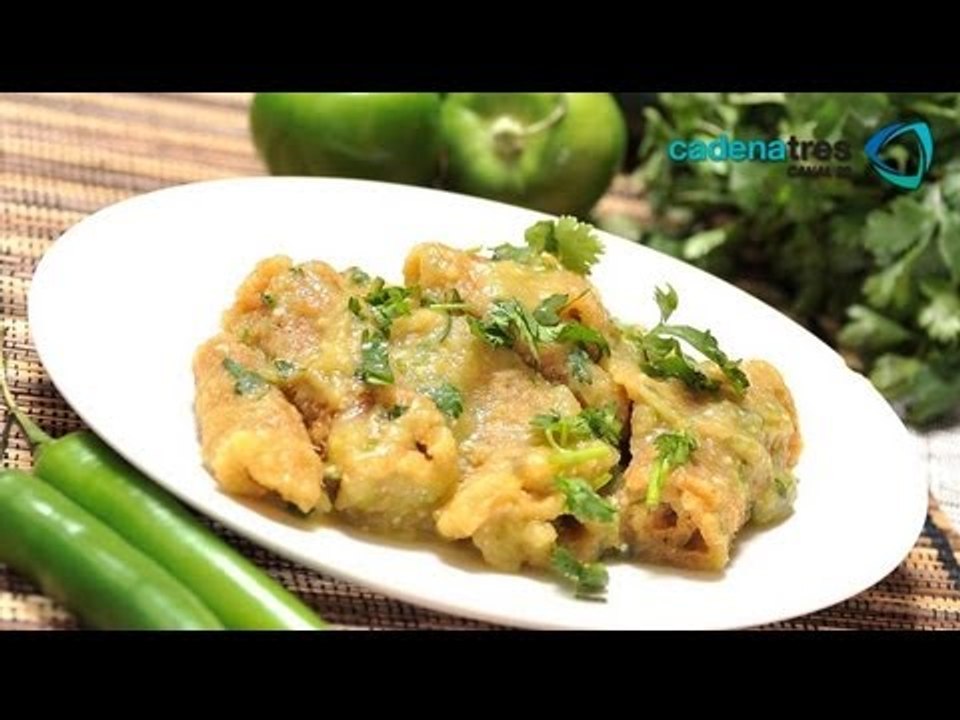 Receta de chicharrón en salsa verde. Receta con chicharrón / Receta de salsa / Mexican food