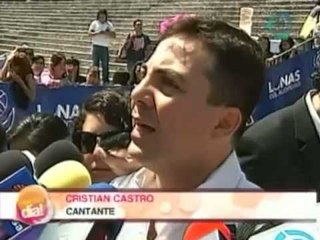 Cristian Castro con ganas de cantar con  Luis Miguel