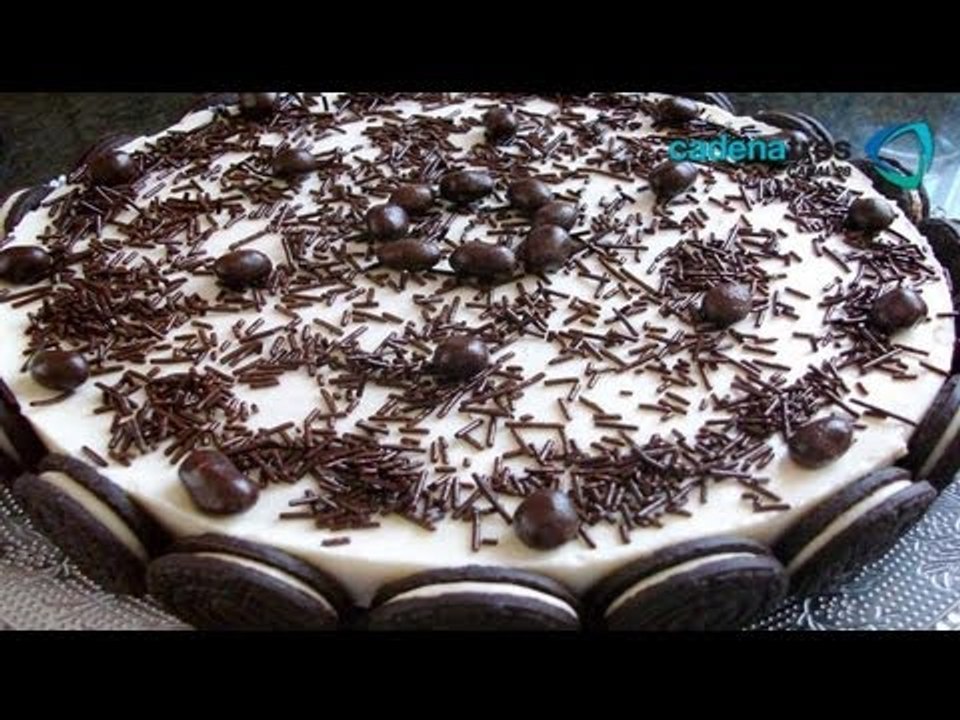 Receta de pastel de queso frío con oreos. Receta de pastel frío / Receta pastel con oreos