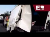 Autobús se impacta sobre la carretera México - Querétaro / Andrea Newman