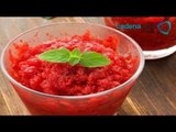 Receta para preparar granita de fresa y jamaica. Receta de granita / Receta con fresa