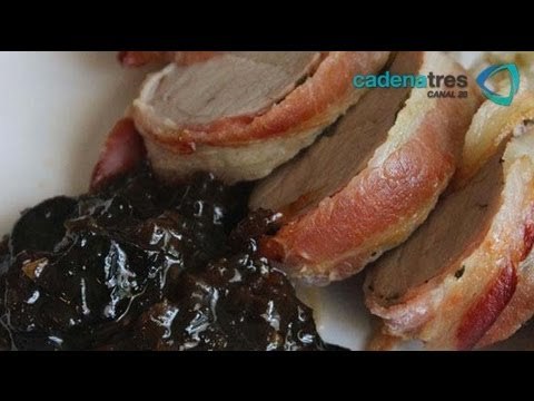 Receta de lomo de cerdo con chutney de ciruela. Receta de lomo de cerdo / Receta chutney