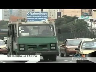 Piden aumentar la tarifa del transporte público