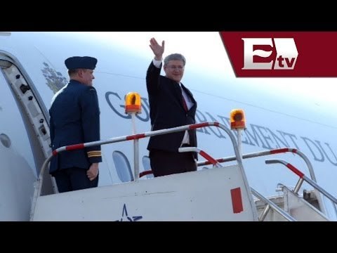 Stephen Harper, primer ministro de Canadá llega a la ciudad de México / Mario Carbonell