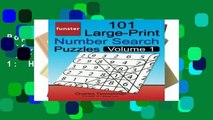 Popular Funster 101 Large-Print Number Search Puzzles, Volume 1: Hours of brain-boosting