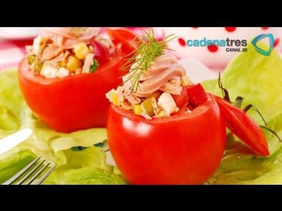Receta para preparar jitomates horneados. Recet...