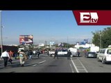 Reporte de tráfico: Barzón Popular realiza marcha en apoyo a Mexicana / Vianey Esquinca