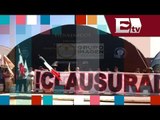 Realizan clausura simbólica de exposición del Ejército Mexicano en el Zócalo / Entre mujeres