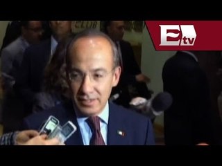Calderón reaparece en la escena pública con presentación de fundación/ Titulares de la tarde
