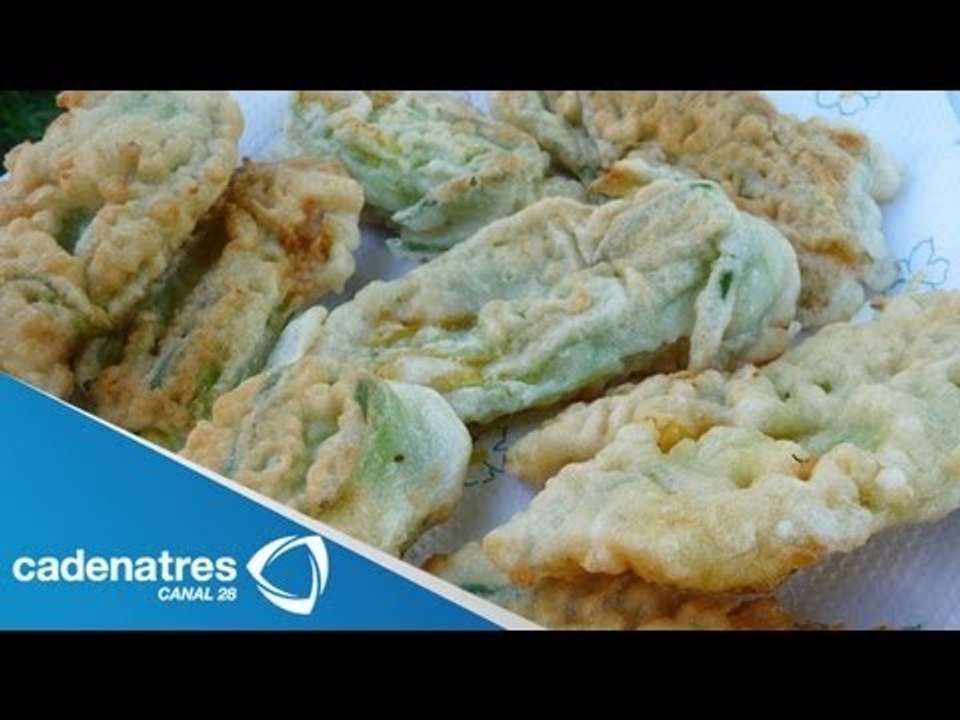 Receta para preparar calabacitas fritas con coulis de jitomate. Receta vegetariana / Los mikos