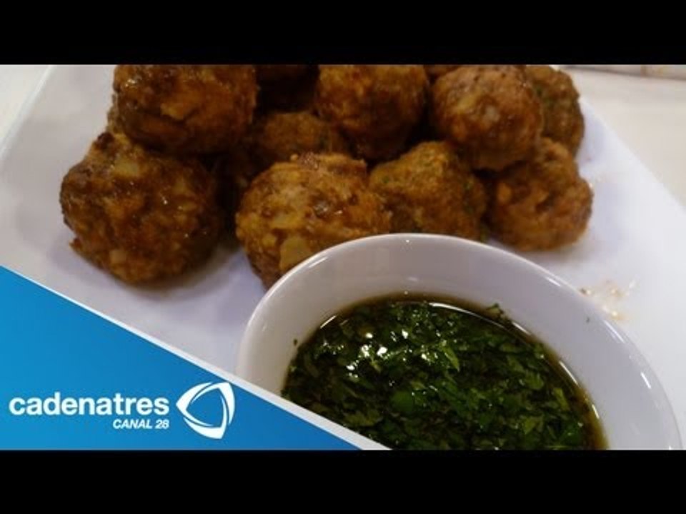 Receta para preparar albóndigas asiáticas con a...