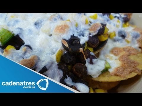 Receta para preparar NACHOS VEGETARIANOS. Nachos / Receta de nachos / Comida vegetariana